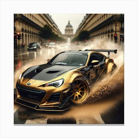 Gold Gt Brz Wallpaper Canvas Print