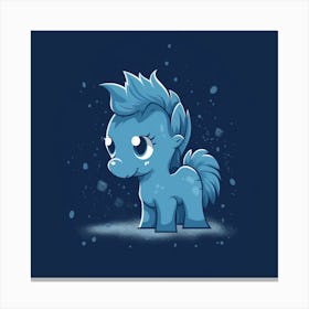 Blue Pony 1 Canvas Print