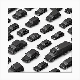 Black Cars Canvas Print