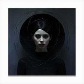 Woman With A Hat Canvas Print