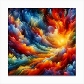 Exotic Abstract Painting 2 Canvas Print