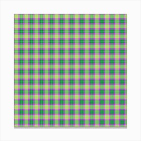 Plaid Fabric 207 Canvas Print