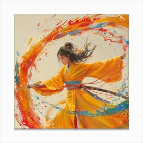 Lena1987 Gesture Painting Guache On Paper Female Martial Arti D6f5d01a 6a8e 4c00 Af8a 57bd17db015e 3 Canvas Print