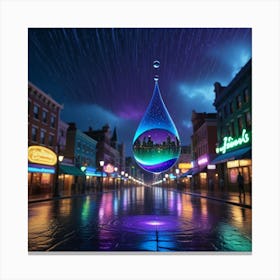 Disneyland At Night Canvas Print