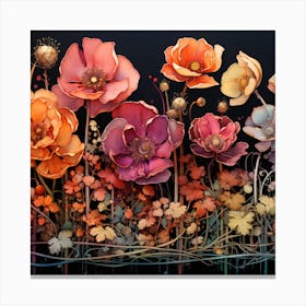 stunning bouquet of roses Canvas Print