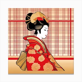 Geisha 2 Canvas Print