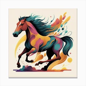 Colorful Horse 1 Canvas Print