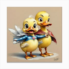 Ducky And Ducky 3 Canvas Print