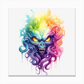 Demon Head Canvas Print