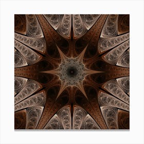 Fractal Abstract Star Pattern Canvas Print