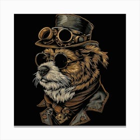 Steampunk Dog 21 Canvas Print