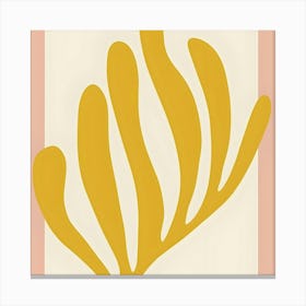 Coral Leaf Canvas Print