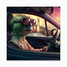 Alien Car 5 1 Canvas Print