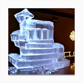 Ice Sculpture 1 Canvas Print