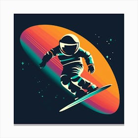 Astronaut Snowboarding Toile