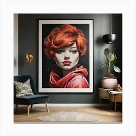 Red Haired Girl Canvas Print