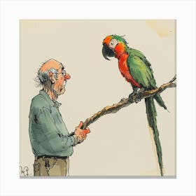 Creatai 24830 The Most Majestic Parrot And His Kind Owner Eve E0ccb41a Ebfe 4528 Beab Eda7db2cc5b4 0 Canvas Print