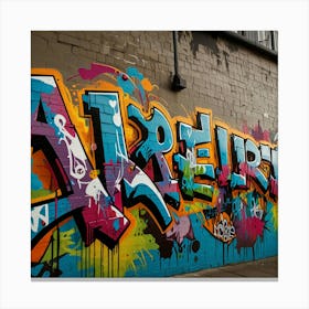 London Graffiti Canvas Print