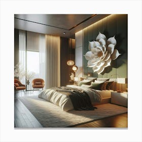 Modern Bedroom Design 4 Canvas Print