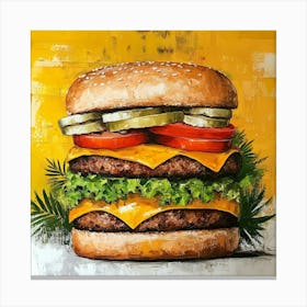 Burger Canvas Print