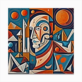 Main Into Space Cubism Abstract Canvas Print