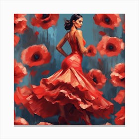 Flamenco Dancer 4 Canvas Print