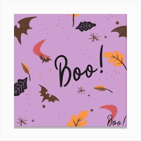 Vinatage Lilac Batty Boo Canvas Print