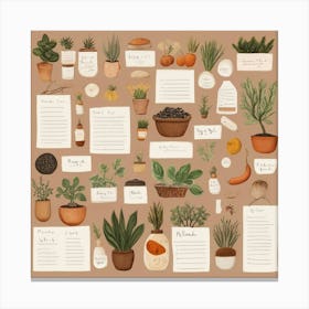 Default Make A Seedshopping List Aesthetic 1 Canvas Print