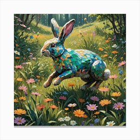 Rabbit In The Woods Canvas Print