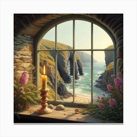 Window To The Sea 1 Canvas Print