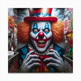 Clown Painting Canvas Print