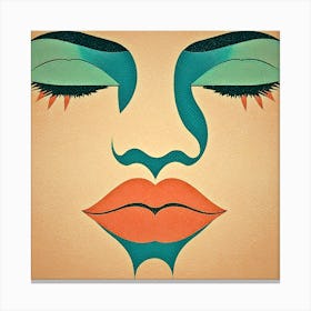 Face Of A Woman Canvas Print