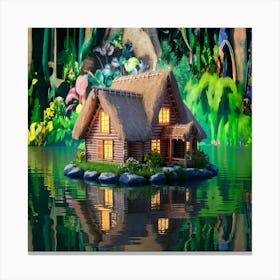 House In The Forest 1 Canvas Print