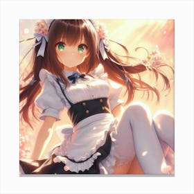 Maid Anime Wallpaper Canvas Print