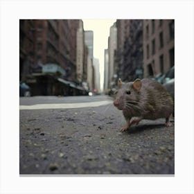 NYC Rat Canvas Print