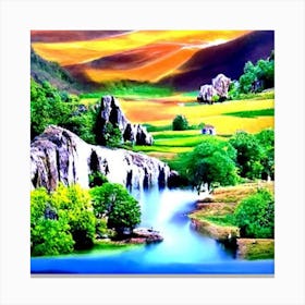 Landscape Painting Canvas Print