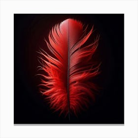 Red Feather 1 Canvas Print
