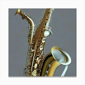Golden Saxophone Adeline Yeo Canvas Print