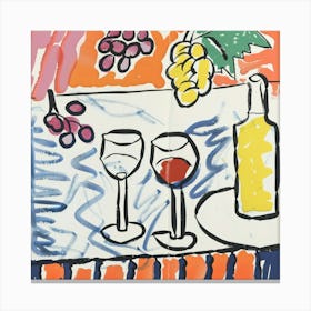Summer Wine Matisse Style 2 Canvas Print