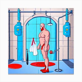 Gym Series III - Tom Ghost Canvas Print