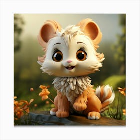 Cute Fox 89 Canvas Print