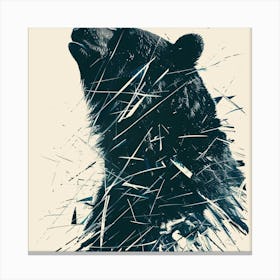 Black Bear Canvas Print