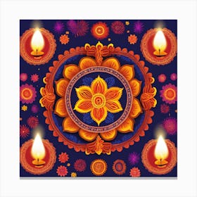 Diwali Background Canvas Print