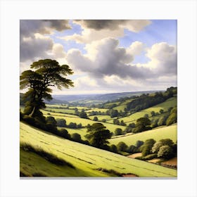 Green Valley Canvas Print