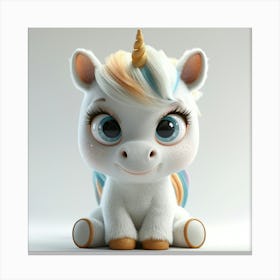 Cute Unicorn 838 Canvas Print