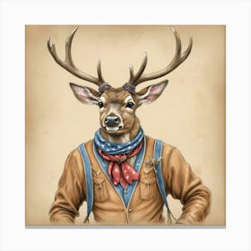 American Deer Canvas Print