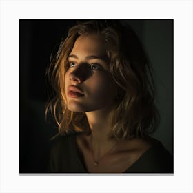 Portrait Of A Young Woman 8 Canvas Print