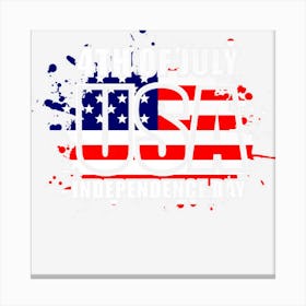 4th Of July Usa Independence Day Canvas Print