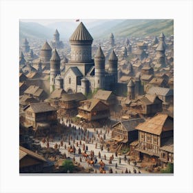 Medieval castle 1 Canvas Print