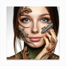 Lizards 5 Canvas Print